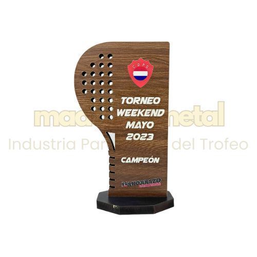 Imagen de Trofeo confeccionado en fibra de madera - M1.5910